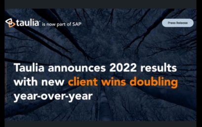 Taulia announces 2022 results with new client wins doubling year-over-year